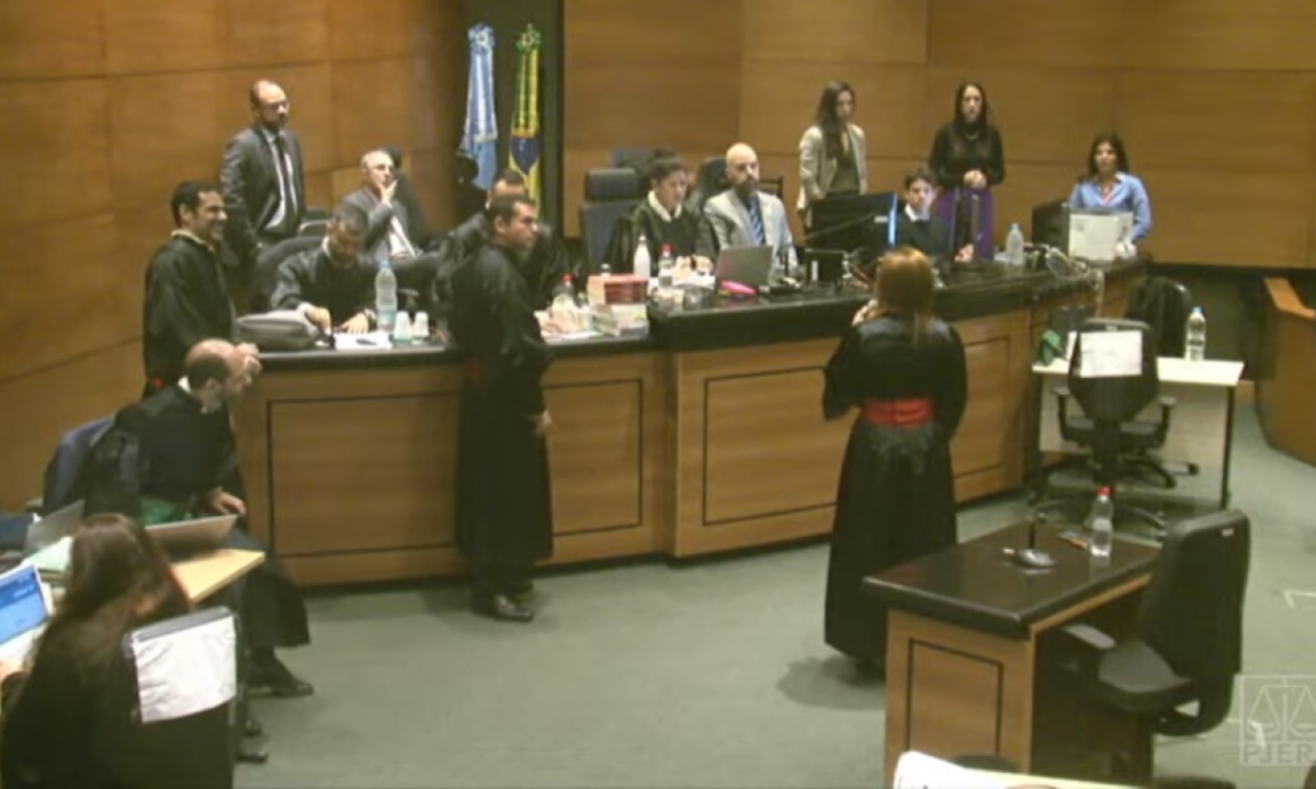 Caso Marielle Franco - Segundo Dia: Julgamento de Ronnie Lessa e Élcio Queiroz - IV Tribunal do Júri -  (crédito: Reprodução/YouTube/Tribunal de Justiça do Estado do Rio de Janeiro)