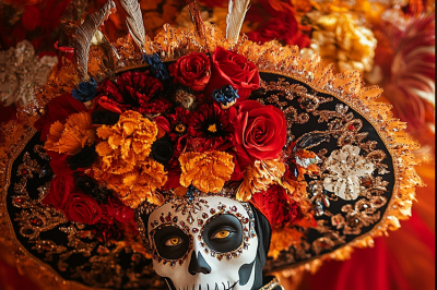 O Dia de Los Muertos - feriado nacional -  é a maior festa popular do México. Um Patrimônio Cultural Imaterial da Humanidade, título concedido em 2008 pela Unesco. -  (crédito: Imagem de Lisa Yount por Pixabay)