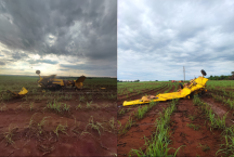 Piloto morre em queda de avião na zona rural de Goiás