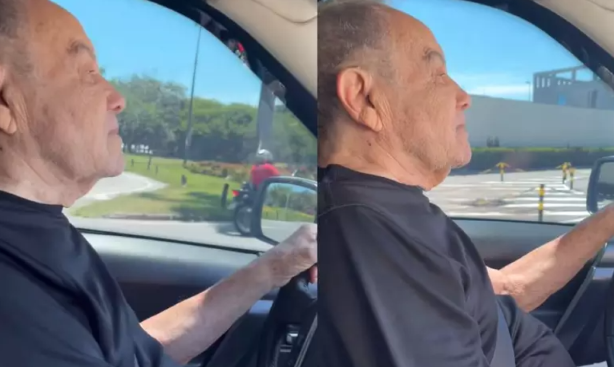 Ator Stênio Garcia renovou sua Carteira de Habilitação aos 92 anos e sua esposa postou o feito nas redes sociais -  (crédito: Instagram/Reprodução)