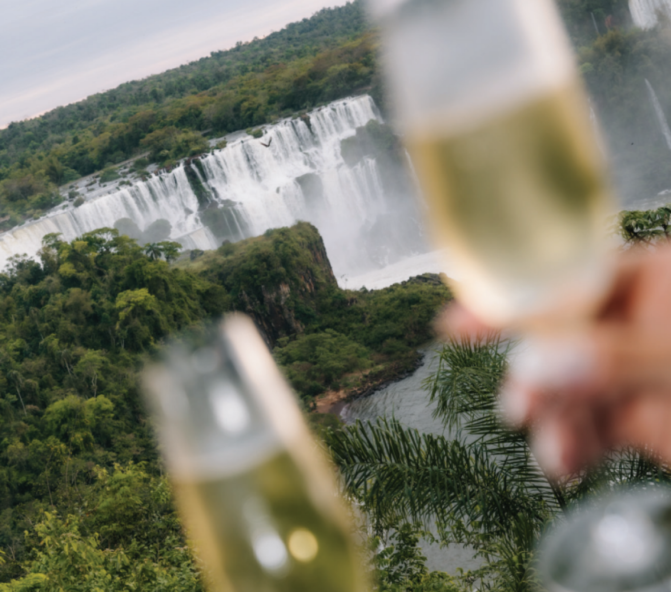 Faça um brinde ao ano 2025 diante da força das águas e natureza exuberante