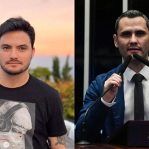 Felipe Neto vai processar Cleitinho: 'Promoveu print fake e atribuiu a mim' - Reprodução/Redes Sociais e Jefferson Rudy/Agência Senado