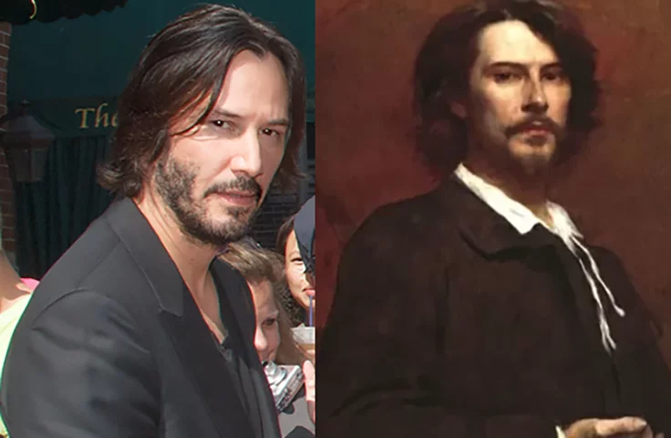 O ator canadense, nascido no Líbano, Keanu Reeves, se parece ou não com o ator francês Paul Mounet (1847-1922)?