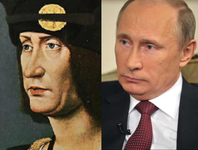 Por fim — e não menos impressionante —, o presidente da Rússia, Vladimir Putin, que foi o Rei da França de 1498 até sua morte.