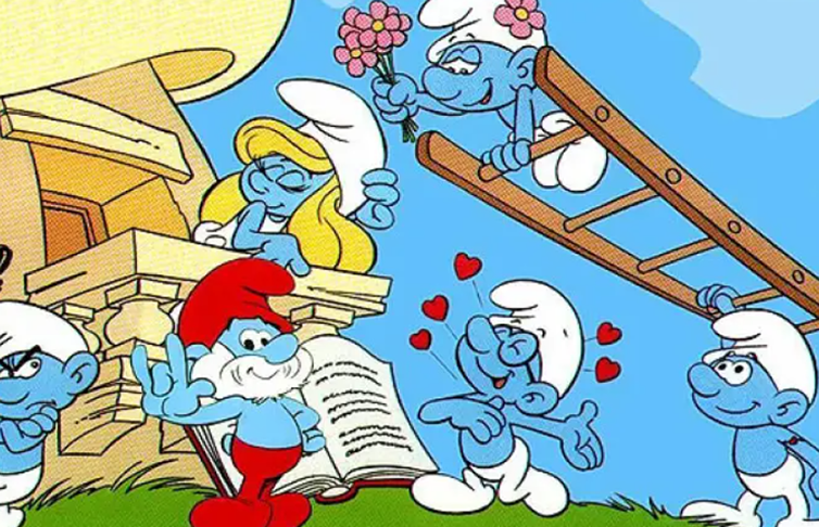 A H&B também fez desenhos aproveitando obras dos quadrinhos, como os 4 Fantásticos (Marvel, anos 60) e Superamigos (DC, anos 70).  Os Smurfs (do belga Peyo, 1981, na foto) tiveram 9 temporadas e 256 episódios. Só perdem em duração para Scooby Doo.