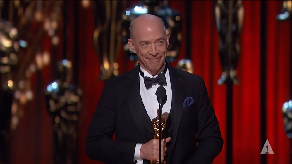 A brilhante atuação de Simmons como um professor impiedoso de um conservatório de música lhe rendeu um Oscar de Melhor Ator Coadjuvante em 2014.