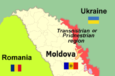 Há 34 anos, em 2 de setembro de 1990, a Transnístria era proclamada unilateralmente como república soviética. O país faz parte da Moldávia e, ao se declarar independente, passou a ficar com fronteira entre Moldávia e Ucrânia. Não é reconhecido, porém,  por nenhum país.   -  (crédito: reprodução google)