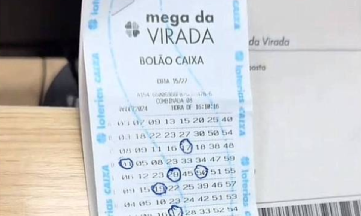 Cartão com os jogos feitos pela técnica de enfermagem -  (crédito: Reprodução/redes sociais)