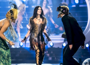 Final glorioso: Laura Pausini encerra turnê mundial no ano novo  -  (crédito: Nicolas Loretucci)