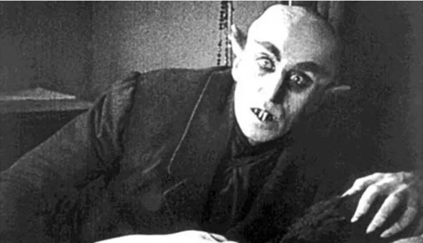 Nosferatu é uma palavra húngara que significa vampiro. No filme clássico de Murnau o vampiro Conde Orlok foi interpretado por Max Schreck. Em julho de 2023,  o portal 