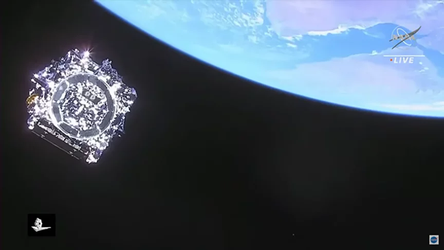 A partir daí, o James Webb iniciou viagem de 29 dias para chegar a um local no espaço que fica a 1,5 milhão de km da Terra. Em seis meses, começou a enviar fotos para a Nasa. 