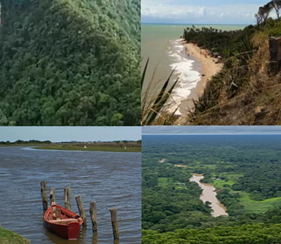 São estes os extremos do nosso Brasil: Norte, Sul, Leste e Oeste. Belos lugares brm distantes uns dos outros no pais, com características próprias e muita beleza natural.