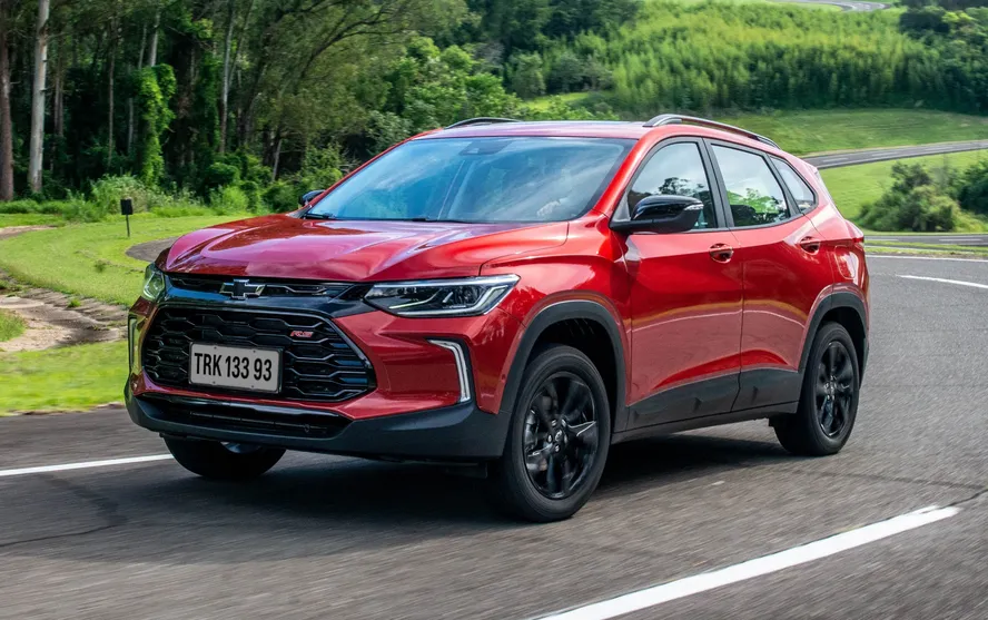 7º - Chevrolet Tracker: 69.434 (unidades vendidas) - É compacto com design esportivo e elegante, motor turbo e recursos tecnológicos avançados. O modelo está disponível nas versões LT, LTZ, RS e Premier.