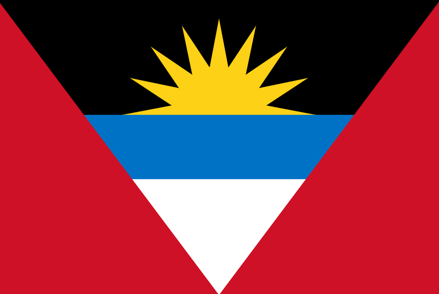 Antígua e Barbuda (Caribe) - Conquistou a independência em 1981. -domínio público
