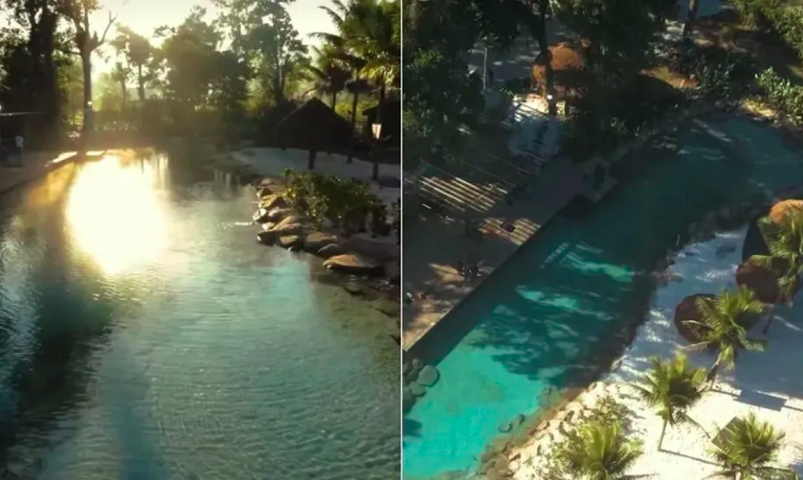 Kart na varanda: A mansão do jogador Neymar, em Mangaratiba, no RJ, gerou uma série de polêmicas na internet. Uma delas teve a ver com um lago artificial de cerca de 1.000 m² que o atleta mandou construir.-reprodução internet