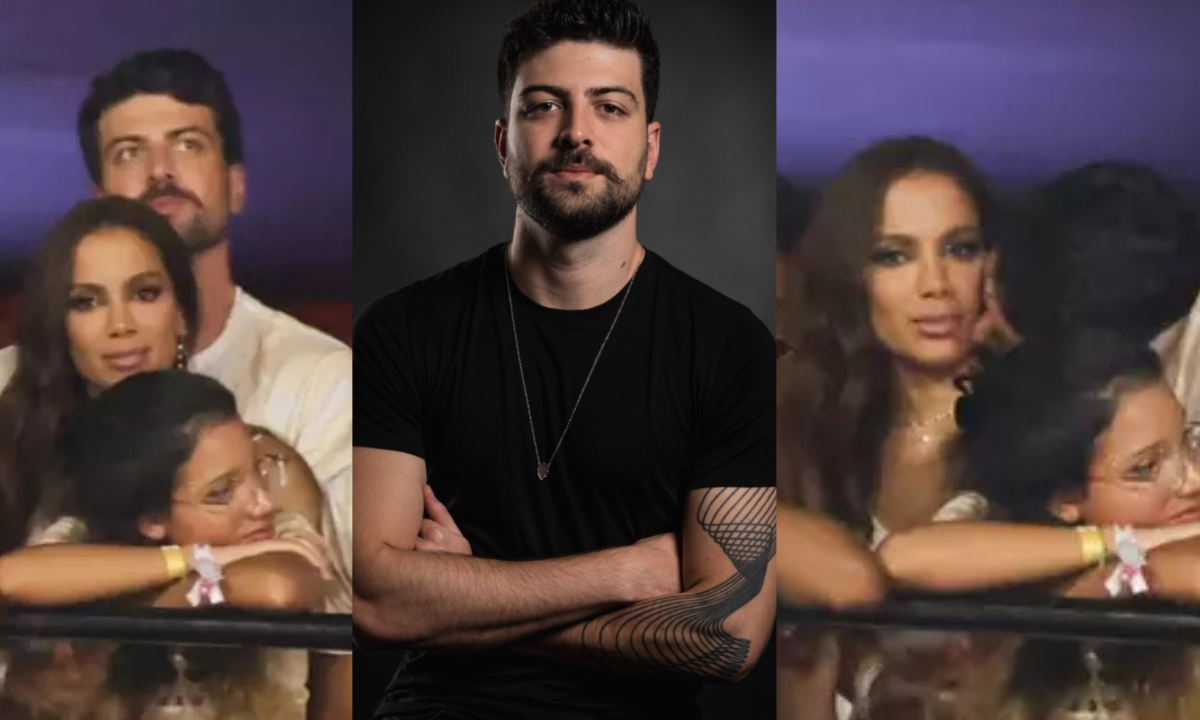 Ian Bortolanza e Anitta na Sapucaí -  (crédito: Anderson Borde/Agnews)