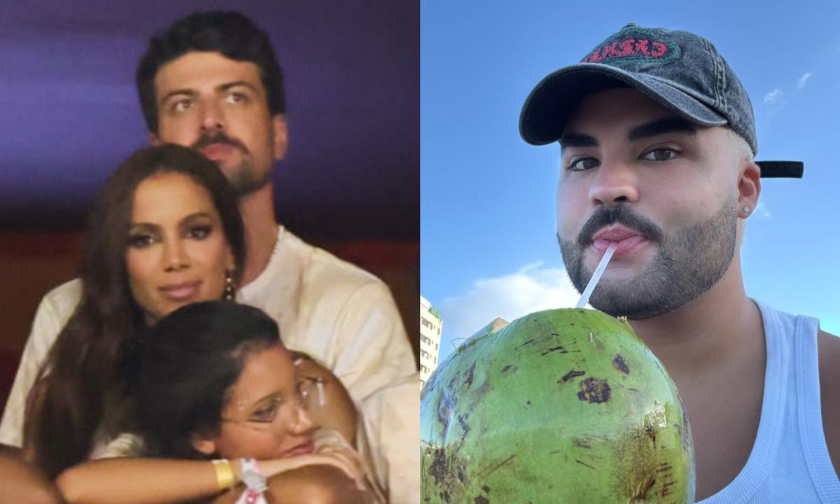 Anitta, affair e Lucas Guedez -  (crédito: Reprodução/Instagram)