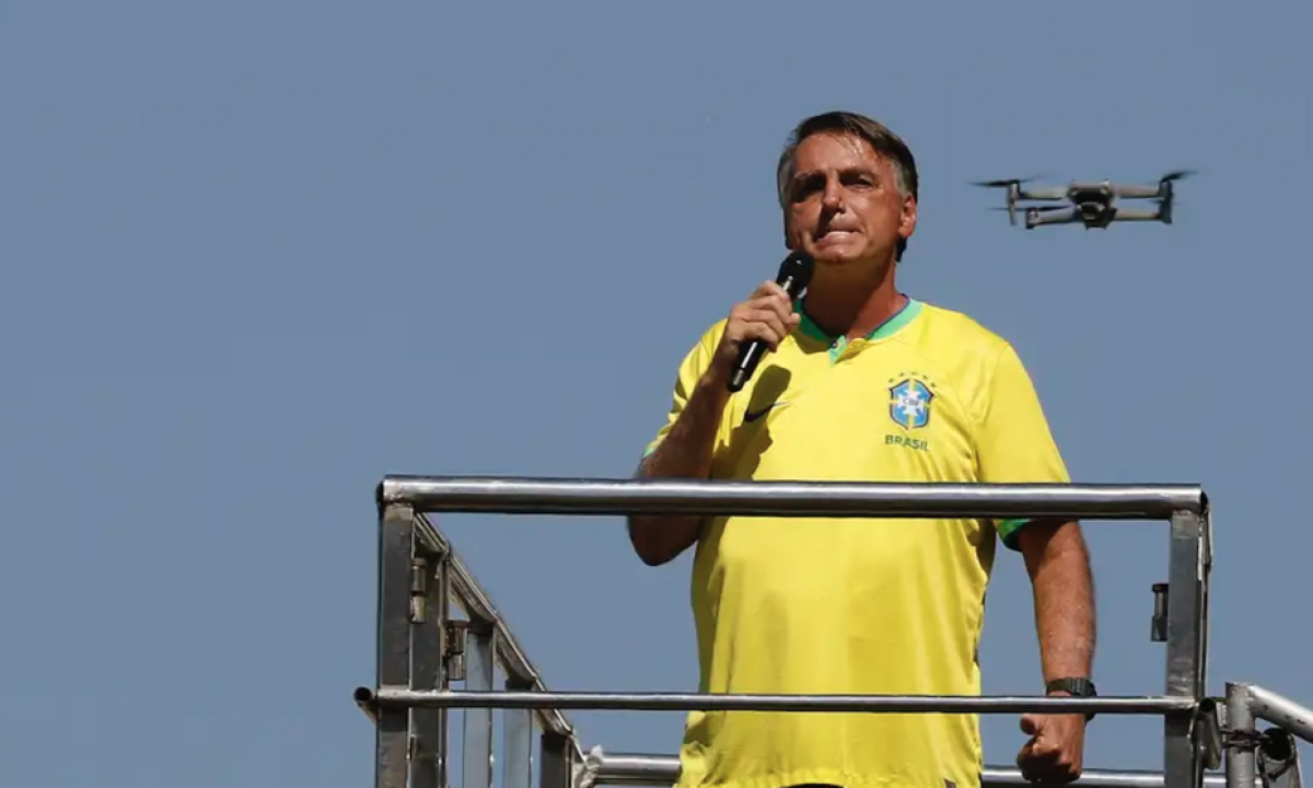 Baixa presença em ato por anistia mostra águas difíceis para Bolsonaro -  (crédito: Platobr)