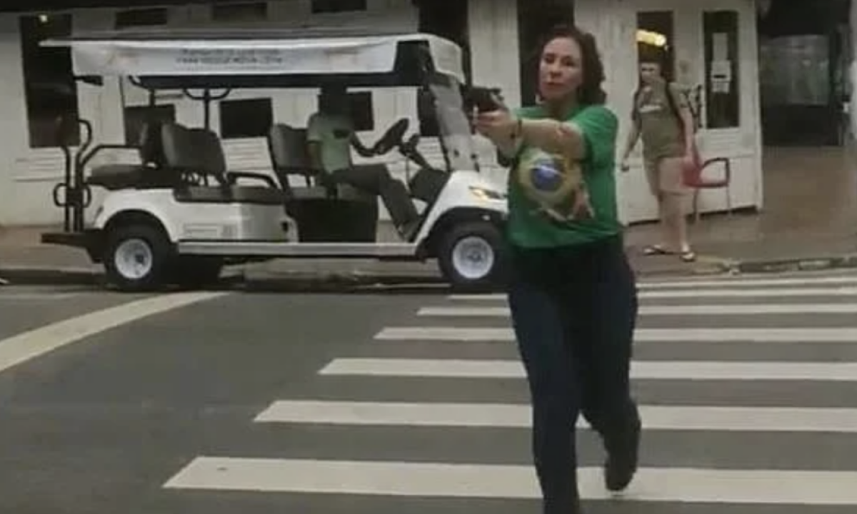 Ministros julgam epis&oacute;dio em que Zambelli sacou uma arma e perseguiu um apoiador de Lula pelas ruas do bairro Jardins, em S&atilde;o Paulo
 -  (crédito: Platobr)