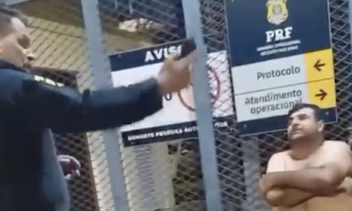 PF investiga se caminhoneiro que atacou posto policial agiu sozinho -  (crédito: Platobr Nacional)