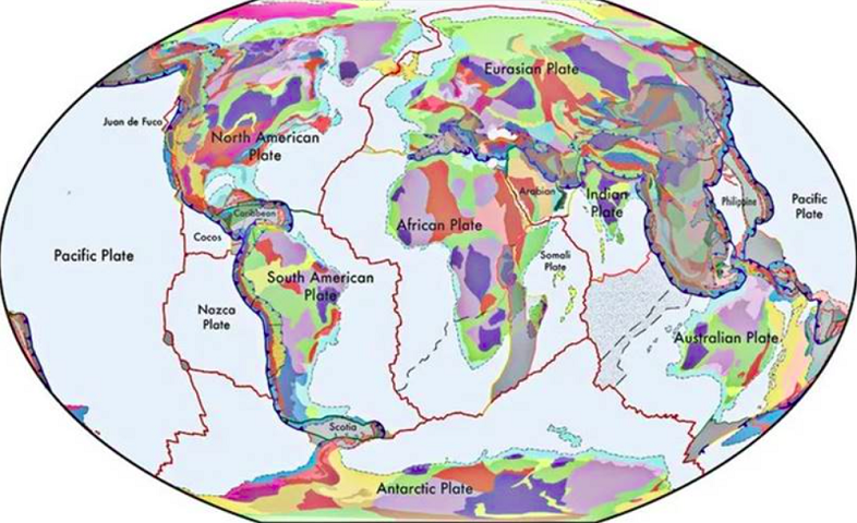  Em 2023, pesquisadores publicaram na revista Earth-Science Reviews um novo mapa com todas as placas tectônicas da Terra.