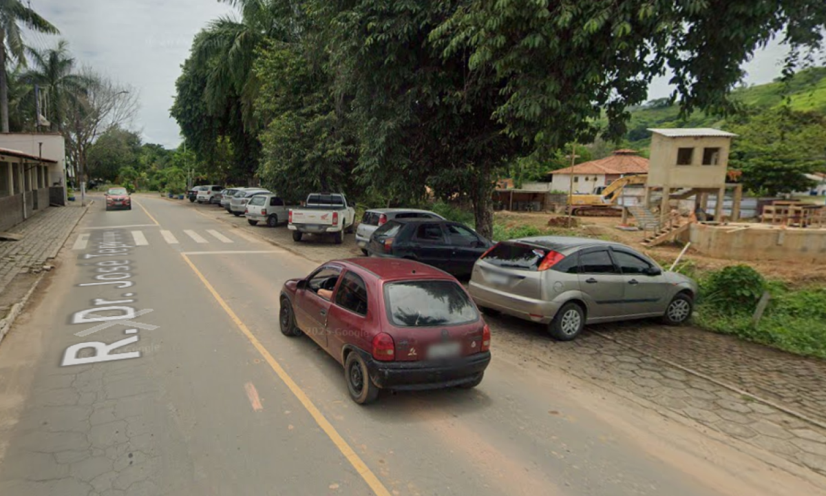 Homem é preso por estar se masturbando em árvore -  (crédito: ReproduÃ§Ã£o / Google Street View)