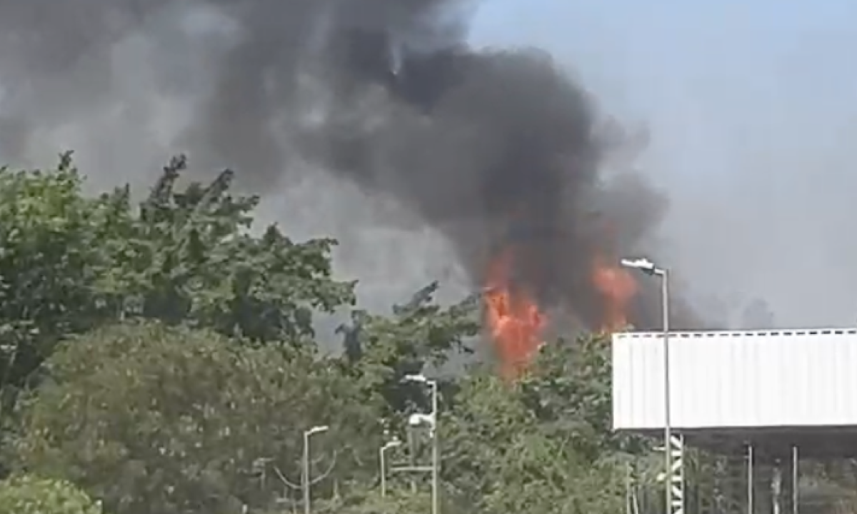 EXCLUSIVO: Incêndio toma conta dos estúdios globo; veja! -  (crédito: Tupi - Pablo Oliveira)