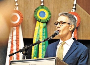 Romeu Zema justifica contingenciamento de gastos com vetos de Lula ao Propag -  (crédito: Leandro Couri/EM/D.A Press – 3/4/25)