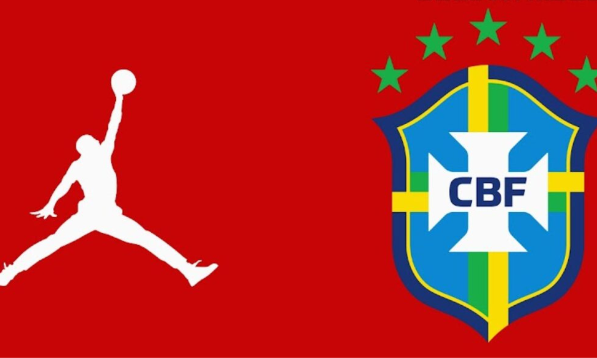 Camisa vermelha da Seleção Brasileira - (crédito: Reprodução/Footy Headlines) Camisa vermelha da Seleção Brasileira - (crédito: Reprodução/Footy Headlines)
