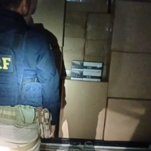 Mais de 50 mil maços de cigarros paraguaios são apreendidos na BR-381 - PRF-MG / Divulgação