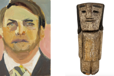 Ninguém quis o retrato de Jair Bolsonaro em leilão -  (crédito: Platobr Cultura)