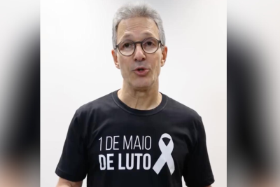 Zema disse que neste Dia do Trabalhador o Brasil 'está de luto' -  (crédito: Reprodução/Redes Sociais)
