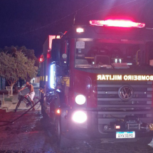 Casa fica destruída por incêndio em cidade do Norte de Minas - CBMMG / Divulgação