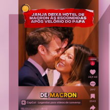 Fake news: post inventa encontro noturno entre Janja e Macron em Roma