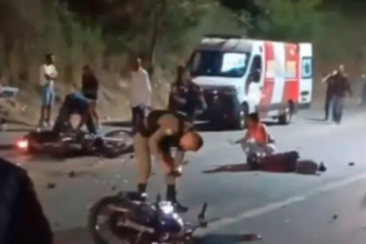 Motociclistas morrem em acidente em sabará