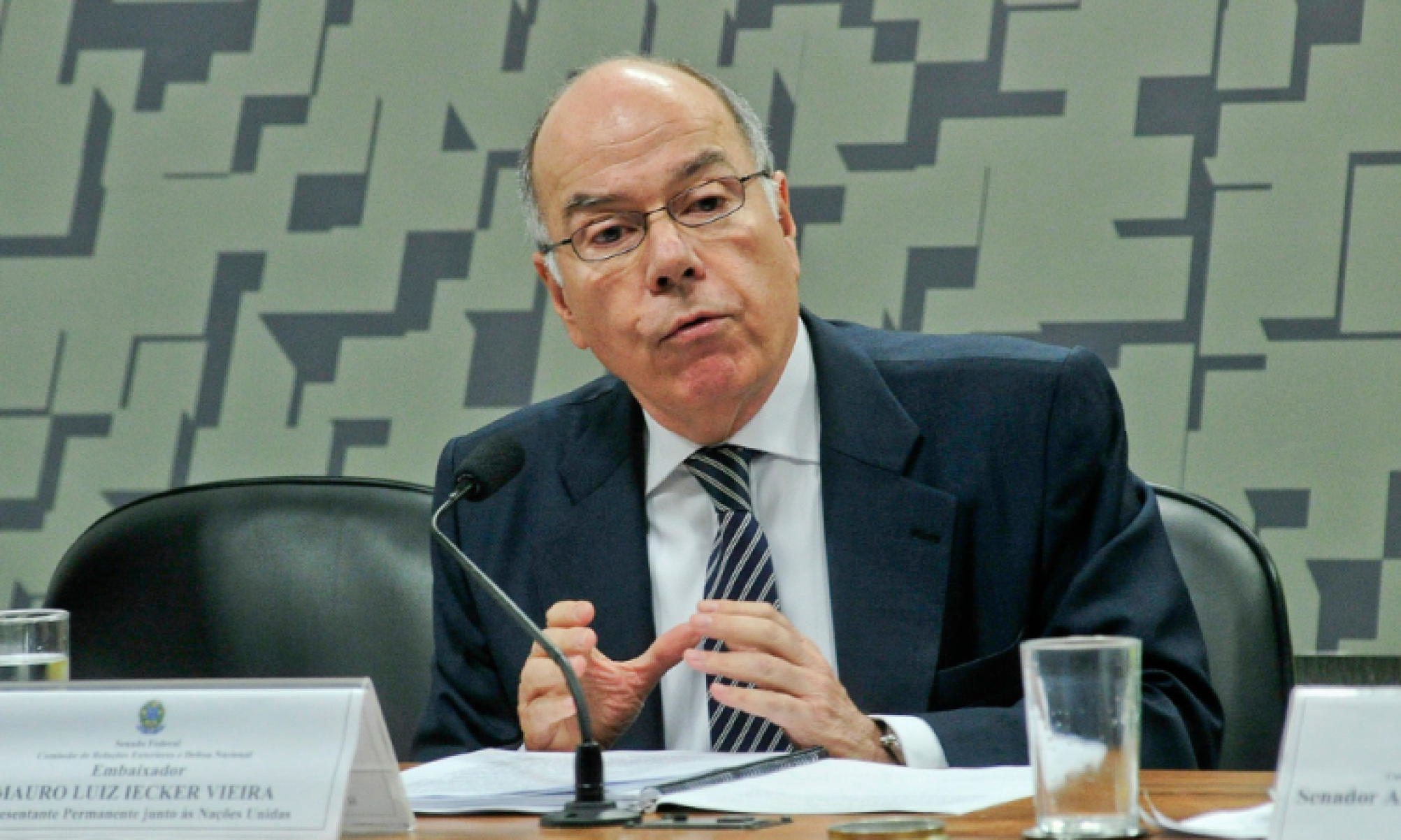 Mauro Vieira, Ministro das Relações Exteriores do Brasil.
- (crédito: Geraldo Magela/Agência Senado) Mauro Vieira, Ministro das Relações Exteriores do Brasil.
- (crédito: Geraldo Magela/Agência Senado)