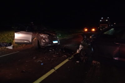 Idosa morre em batida na MGC-497 -  (crédito: Divulgação/CBMMG)