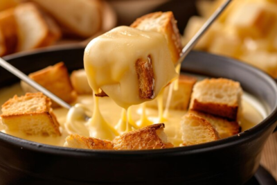 O fondue é um prato de origem suíça, tradicionalmente feito com queijos derretidos e servido em um réchaud -  (crédito: Freepik)