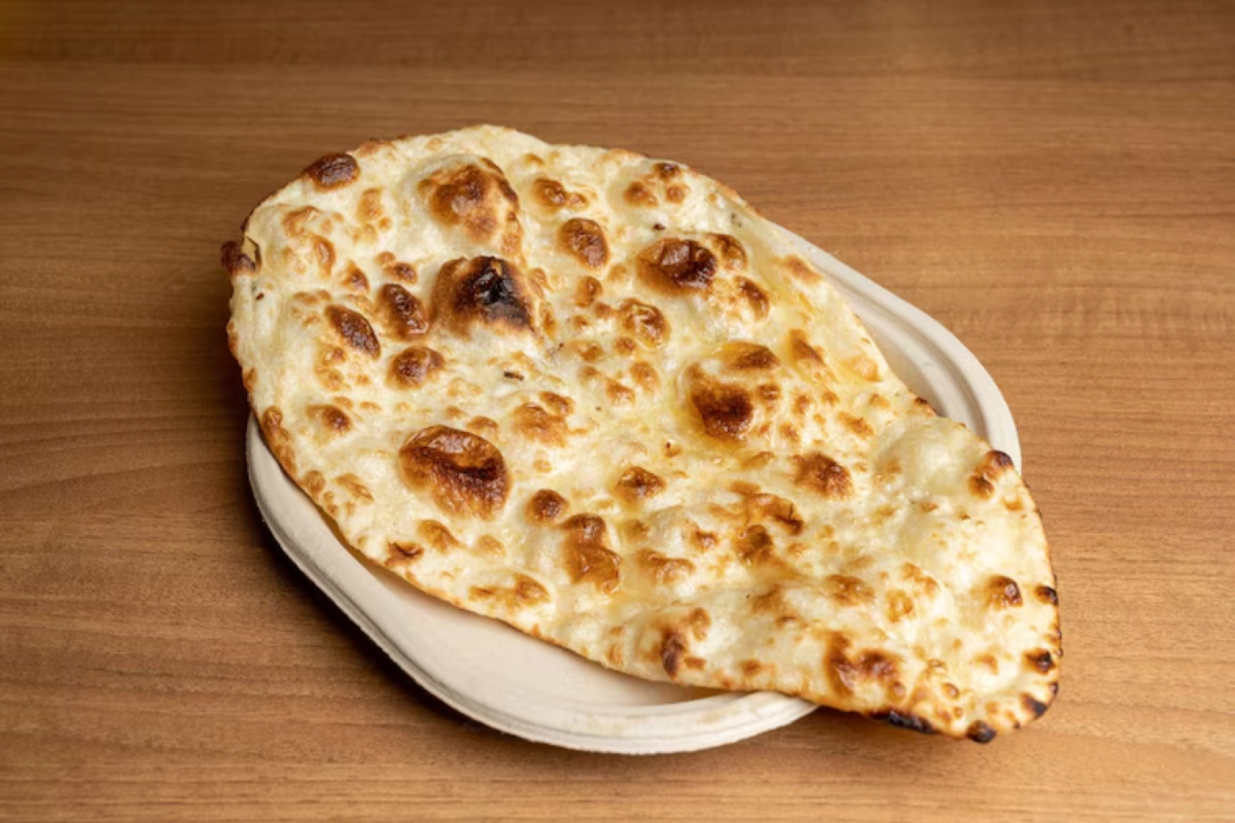 6º Naan da Índia (Nota: 4.5) -  Versão clássica do naan, feito com fermento e leite, macio e ideal para acompanhar curries.