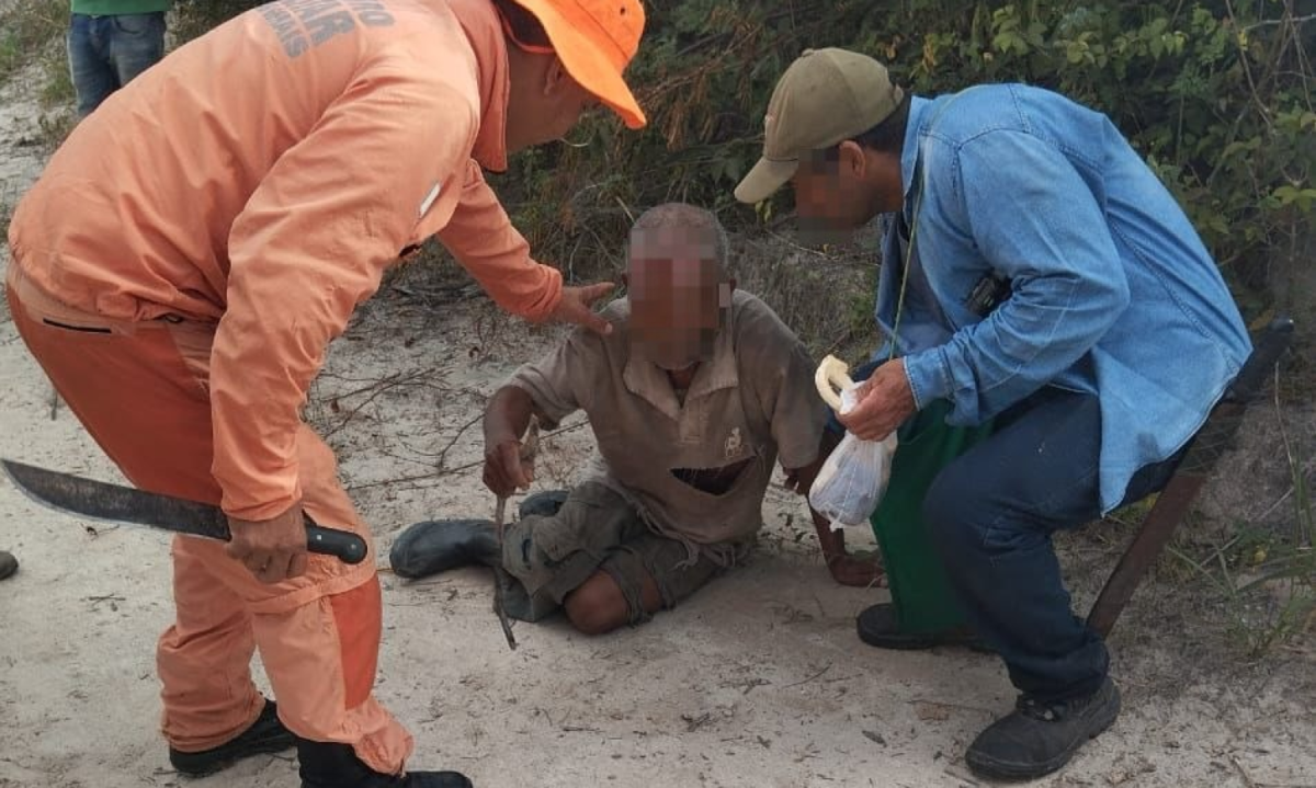 Idoso, identificado como Cirino, foi visto pela última vez na quarta-feira (21/5) em sua casa na Zona Rural de Água Boa, na Região do Vale do Rio Doce, em MG -  (crédito: CBMMG / Divulgação)