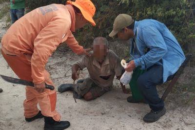 Idoso, identificado como Cirino, foi visto pela última vez na quarta-feira (21/5) em sua casa na Zona Rural de Água Boa, na Região do Vale do Rio Doce, em MG -  (crédito: CBMMG / Divulgação)