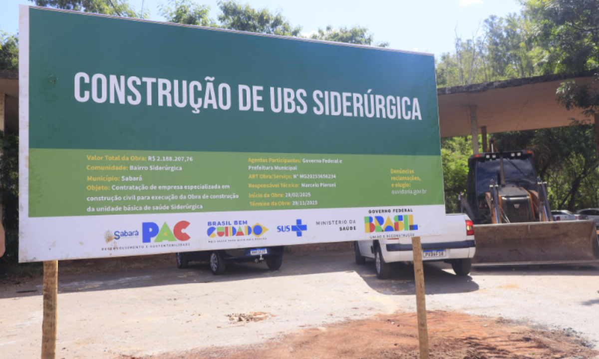 A construção da estrutura foi concluída nesta semana -  (crédito: Imagem: Prefeitura de Sabará/Divulgação)