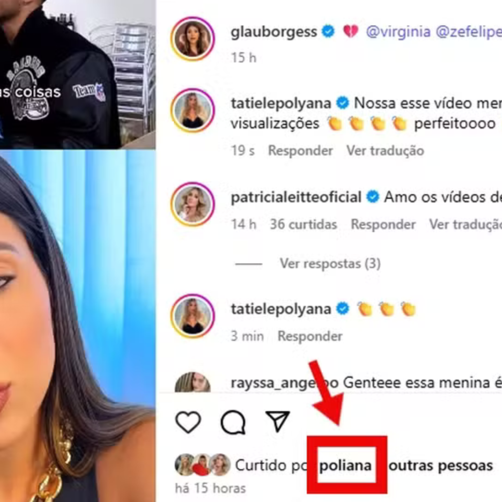 Poliana rocha curte vídeo que alfineta virginia: 