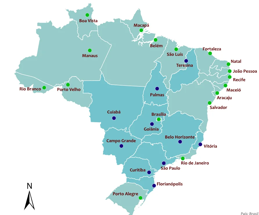 Elas atraem um maior foco por serem as sedes istrativas, centros do poder regional. Mas sabia que todas têm apelidos carinhosos? Veja como as capitais brasileiras são conhecidas... 
