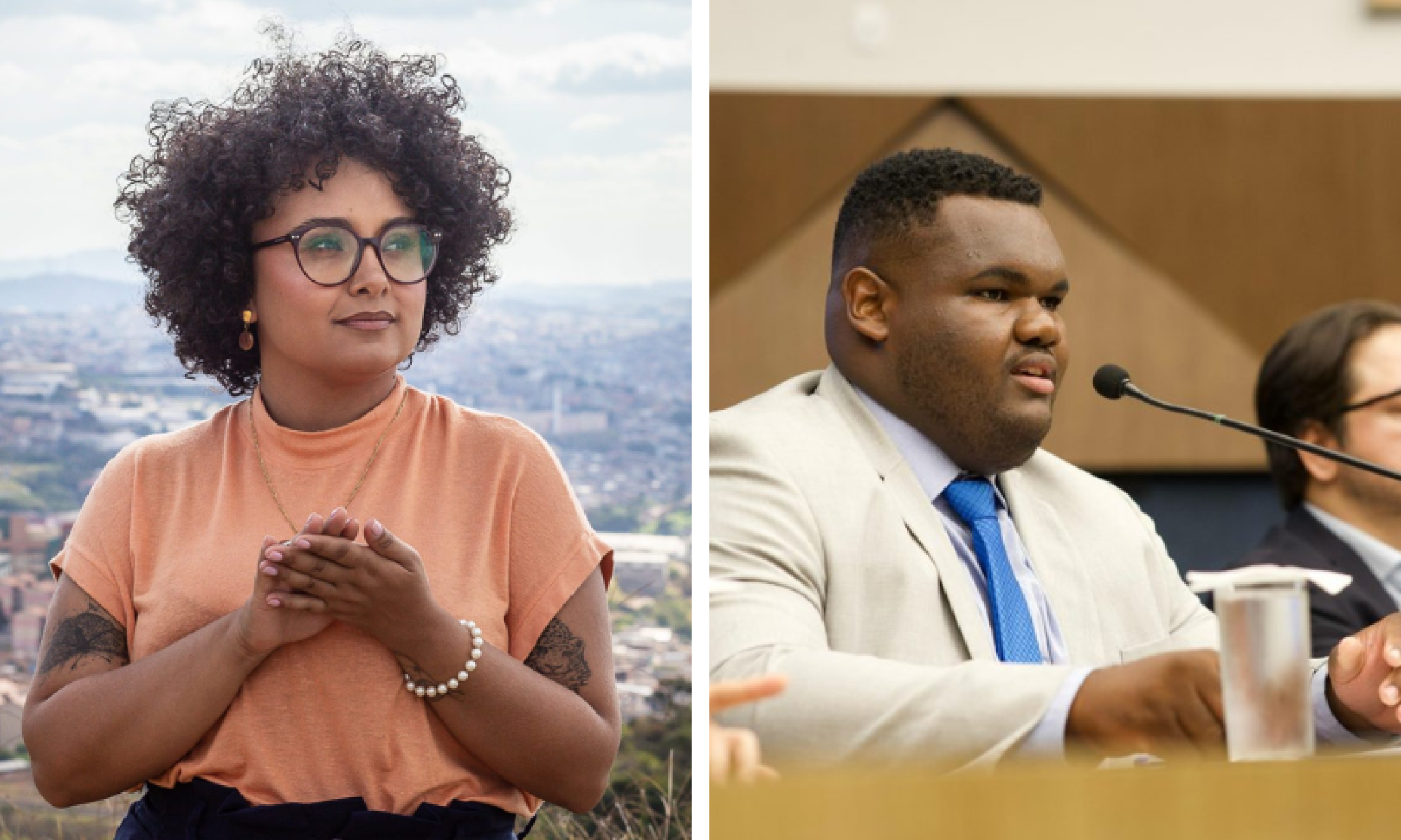 Iza Lourença e Helton Júnior são conhecidos como 'influenciadores' mas na média com projeto de leis, se destacam como moderados