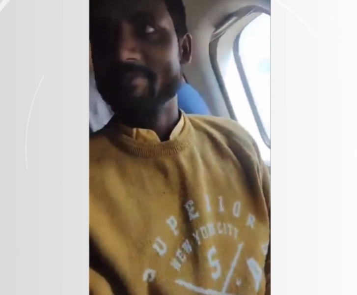 As imagens estavam sendo transmitidas numa live pelo Facebook quando ocorreu a tragédia. -Reprodução de vídeo redes sociais 