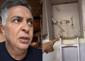 Damião relatou ter vivido momentos de tensão em Israel durante a madrugada desta sexta-feira (13/6) - 3h no horário local, quando sirenes soaram por conta de ataques israelense ao Irã. -  (crédito: Reprodução/Redes Sociais)