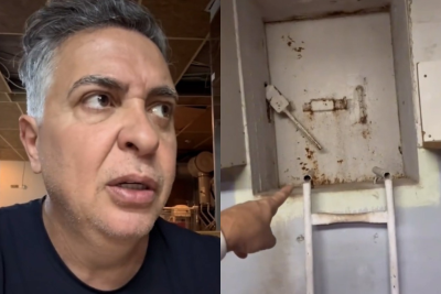 Damião relatou ter vivido momentos de tensão em Israel durante a madrugada desta sexta-feira (13/6) - 3h no horário local, quando sirenes soaram por conta de ataques israelense ao Irã. -  (crédito: Reprodução/Redes Sociais)