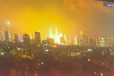 Irã lança nova onda de mísseis a Israel -  (crédito: Reprodução/X)