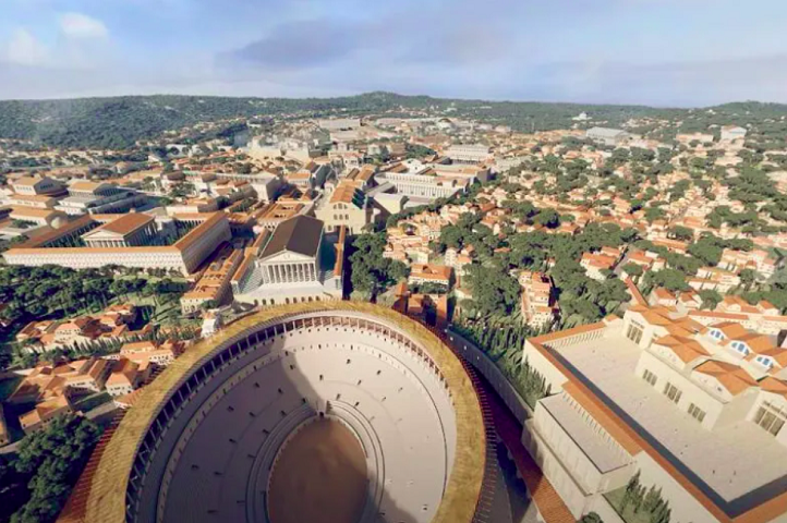 Agora, é possível explorar Roma por meio de uma nova reconstrução interativa em 3D, disponível no site da Flyover Zone.-reprodução Flyover Zone